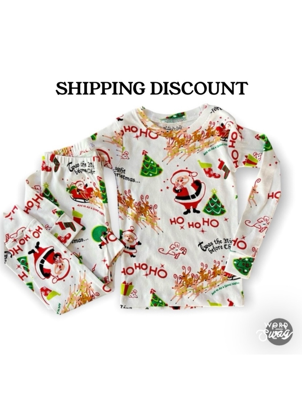 NWOT Books To Bed holiday pajamas
